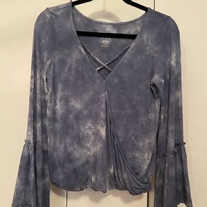 American Eagle Blue Blouse